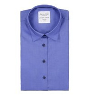 Dobby Royal OxfordLadies Modern Fit ID - Niebieski