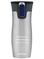 Kubek termiczny z grawerem Contigo West Loop 2.0 470 ml - Stalowy