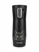 Kubek termiczny Contigo West Loop 3.0 470ml - Buldog Francuski - Czarny Mat