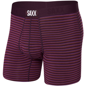 Bokserki męskie SAXX ULTRA Boxer Brief paski - bordowe