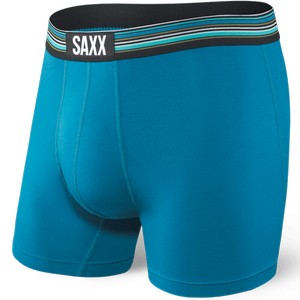 Bokserki męskie szybkoschnące SAXX VIBE Boxer Brief - niebieskie