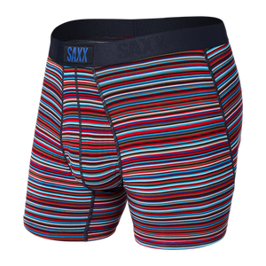 Bokserki męskie szybkoschnące SAXX VIBE  Boxer Brief paski - wielokolorowe