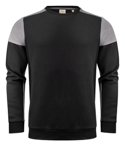 Dwukolorowa bluza Prime Crewneck marki Printer - Czarno - beżowa