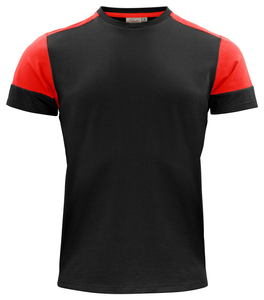 Dwukolorowa koszulka Prime T marki Printer - Czarno - czerwony