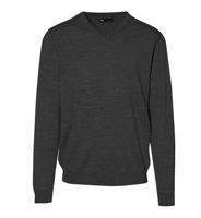 Knitted men's pullover ID - Grafitowy