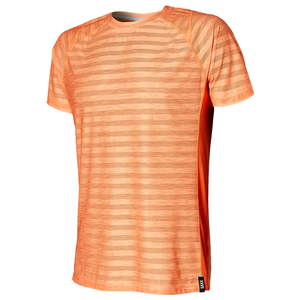 Koszulka sportowa męska z krótkim rękawem z recyklingu SAXX HOT SHOT - pomarańczowa
