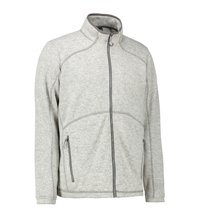 Męska bluza Zip’n’Mix melange fleece ID - Szary