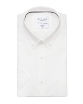 OxfordShort Sleeve Modern Fit ID - Biały