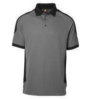 PRO wear polo shirt contrast Silver grey