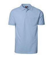 PRO wear polo shirt pocket Light blue