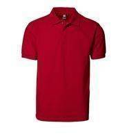 PRO wear polo shirt press stud Red