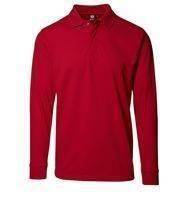 PRO wear polo shirt press stud Red