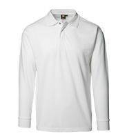 PRO wear polo shirt press stud White