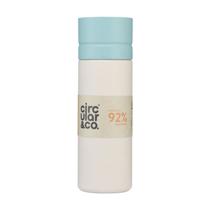 Wielorazowa butelka na wodę z recyklingu Circular&Co 600 ml - Chalk and Teal