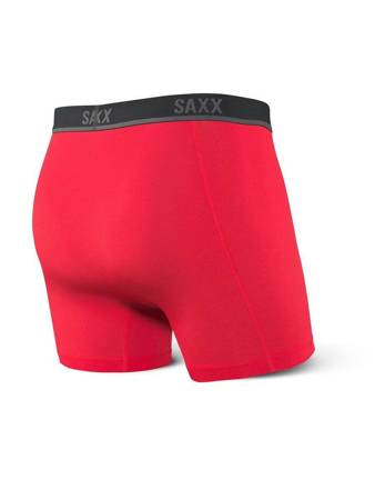 Bokserki do biegania męskie sportowe SAXX KINETIC HD Boxer Brief - czerwone