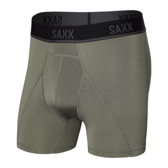 Bokserki do biegania męskie sportowe SAXX KINETIC HD Boxer Brief - szare