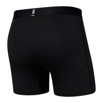 Bokserki męskie chłodzące / sportowe z rozporkiem SAXX DROPTEMP COOL Boxer Brief Fly – czarne