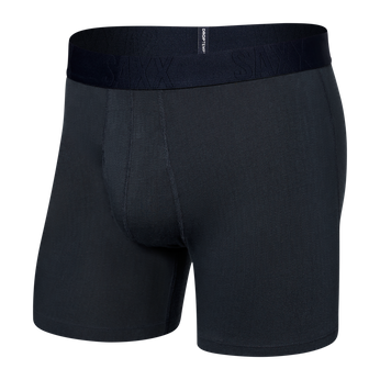 Bokserki męskie chłodzące / sportowe z rozporkiem SAXX DROPTEMP COOL Boxer Brief Fly – granatowe