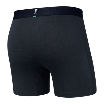 Bokserki męskie chłodzące / sportowe z rozporkiem SAXX DROPTEMP COOL Boxer Brief Fly – granatowe