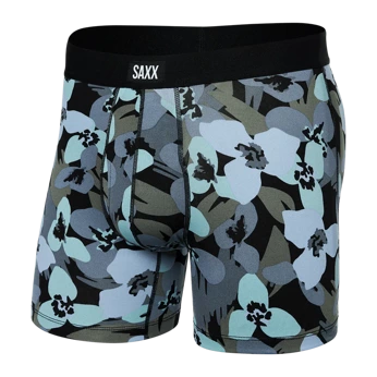 Bokserki męskie szybkoschnące SAXX DAYTRIPPER Kwiaty Camo - niebieskie