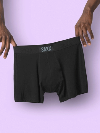 Bokserki męskie szybkoschnące SAXX VIBE Boxer Brief - czarne