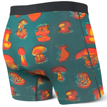 Bokserki męskie szybkoschnące SAXX VIBE Boxer Brief grzyby - zielone