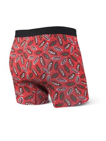 Bokserki męskie szybkoschnące SAXX VIBE Boxer Brief tarcze - czerwone