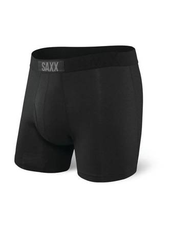 Bokserki męskie z rozporkiem SAXX Ultra Boxer Brief Fly Czarne