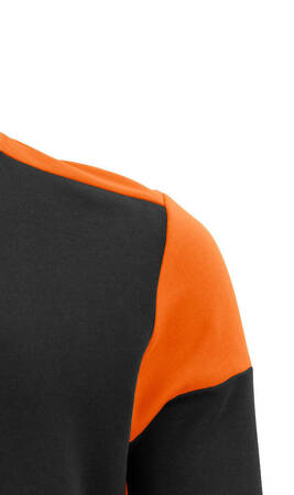 Dwukolorowa bluza z kapturem Prime Hoodie marki Printer - Czarno - pomarańczowa
