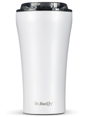 Kubek termiczny na kawę Dr.Bacty Apollo 2.0 - Eliksir cierpliwości - 360  ml - Glossy White