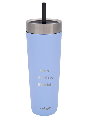 Kubek termiczny ze słomką Luxe Tumbler 720ml z grawerem - Periwinkle