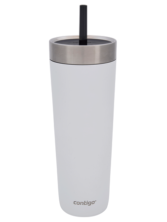 Kubek termiczny ze słomką Luxe Tumbler 720ml z grawerem - Salt