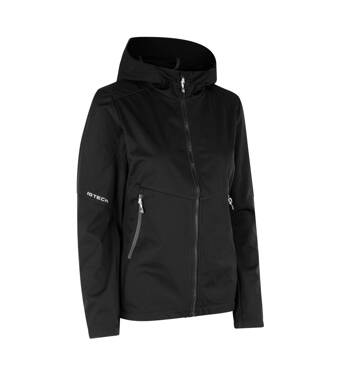 Kurtka soft shell z kapturem| lekka, damska ID - Czarny