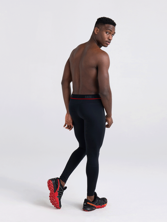 Leginsy sportowe długie męskie 2w1 SAXX KINETIC  Tight - czarne