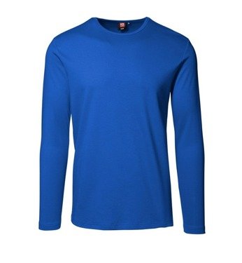 T-shirt - splot interlock długi rękaw marki ID, Błękitny