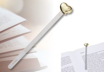 Zakładka do książki BOOKMARK HEART Troika - Złoty