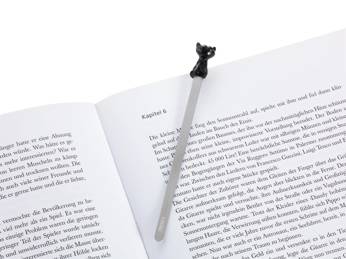 Zakładka do książki BOOKMARK KOT Troika - Czarny