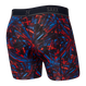 Bokserki do biegania męskie sportowe SAXX KINETIC HD Boxer Brief fajerwerki - czarne