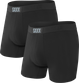 Bokserki męskie SAXX VIBE BOXER BRIEF 2PK - czarne