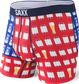 Bokserki męskie sportowe SAXX VOLT Boxer Brief amerykański pilsner – czerwone