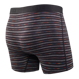 Bokserki męskie szybkoschnące SAXX VIBE Boxer Brief kolorowe paski - czarne