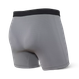 Bokserki męskie trekkingowe / sportowe z rozporkiem SAXX QUEST Boxer Brief Fly – ciemnoszare