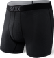 Bokserki męskie trekkingowe / sportowe z rozporkiem SAXX QUEST Boxer Brief Fly – czarne