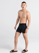 Bokserki męskie trekkingowe / sportowe z rozporkiem SAXX QUEST Boxer Brief Fly – czarne